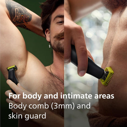 Philips OneBlade 360 Pro, Wet & Dry, Trim, Edge & Shave with the 20 lengths Precision Comb & LED display, QP6552/15
