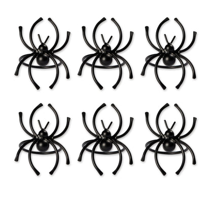 DII Napkin Rings for Halloween, Parties, Everyday, Set of 6, Spider