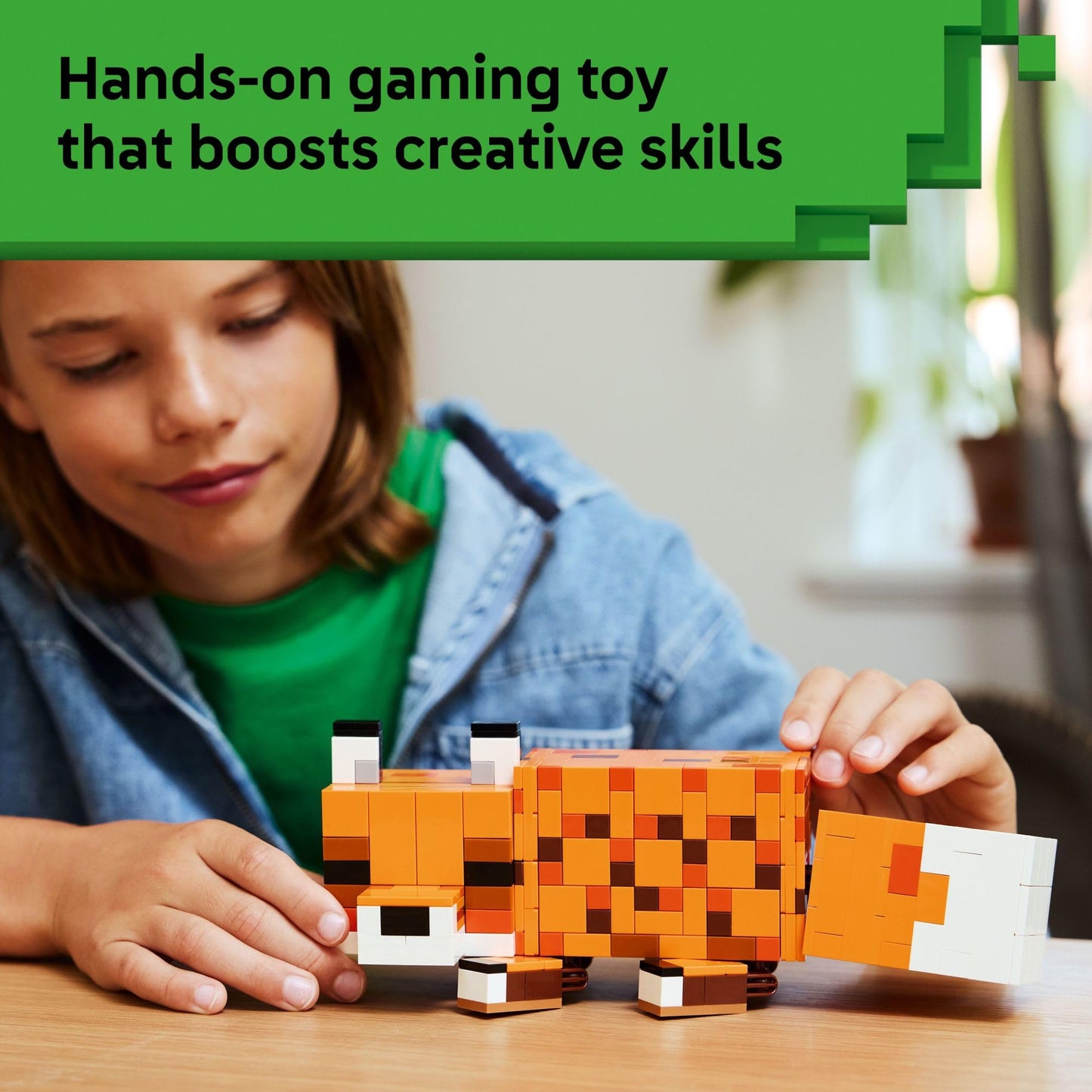 LEGO Minecraft The Fox Building & Pretend Play Toy for Boys & Girls - Poseable Video Game Character for Kids, Ages 10+ - Room Decor for Gaming Fans - Gift Idea for Birthdays - 21588 LEGO