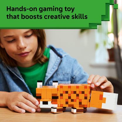 LEGO Minecraft The Fox Building & Pretend Play Toy for Boys & Girls - Poseable Video Game Character for Kids, Ages 10+ - Room Decor for Gaming Fans - Gift Idea for Birthdays - 21588 LEGO