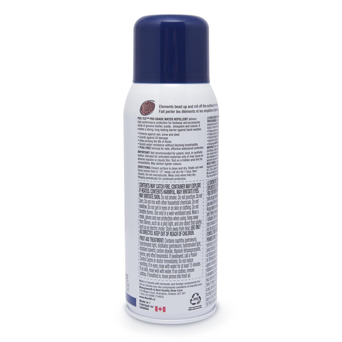 MONEYSWORTH & BEST PRO GRADE WATER REPELLENT, PFAS FREE (previously called NANO), FOR FOOTWEAR, APPAREL & ACCESSORIES, 300g / 10.5oz, MADE IN CANADA