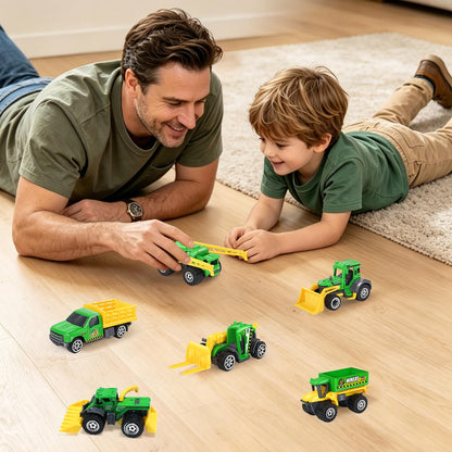 Oriate Children Diecasting Farm Car Toy Set 6pcs, Harvester, Transporter, Truck, Sprayer Small Farm Toys, Mini Cars Model Christmas, Birthday, 3 Years Old and Up Boys Girls Gifts 🍁 All In One Marketplace Canada
