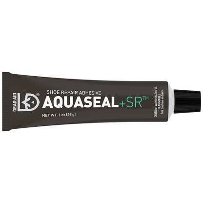 GEAR AID Aquaseal SR Shoe Repair Adhesive for Fixing Holes in Hiking, Work, Boots, Rainboots, Shoes, Soles and Rebuild Heels, Clear, 1 Pack