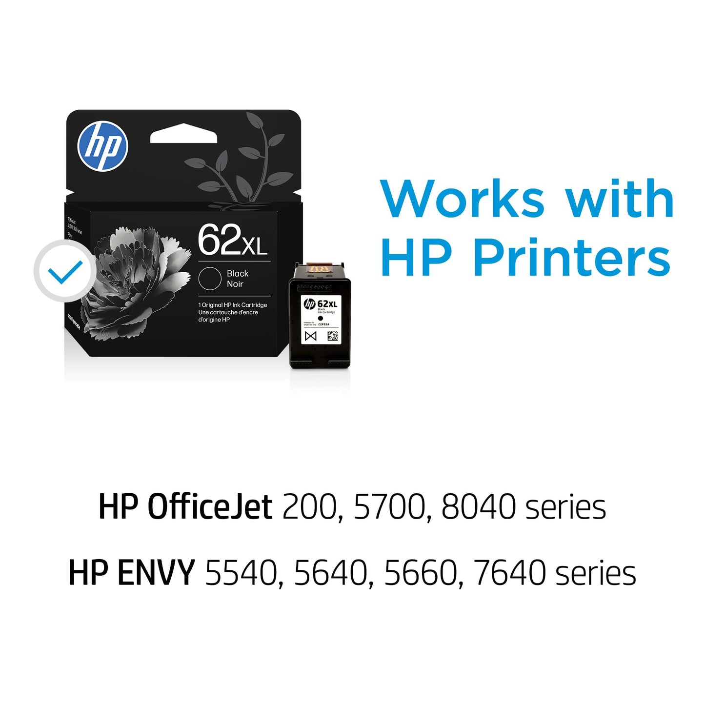 C2P05AN (HP 62XL) High-Yield Ink, 600 Page-Yield, Black 🍁 All In One Marketplace Canada