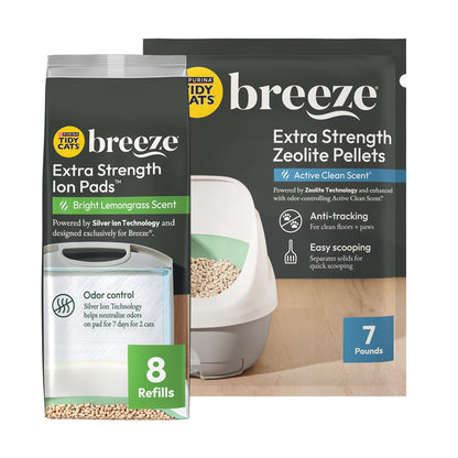 Purina Tidy Cats Breeze Cat Litter Extra Strength Refill Bundle Purina Tidy Cats