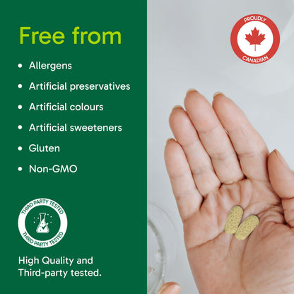 Organika Quercetin with Bromelain- High Availability, Immune System Support, Allergy and Inflammation Support- 120tabs 🍁 All In One Marketplace Canada