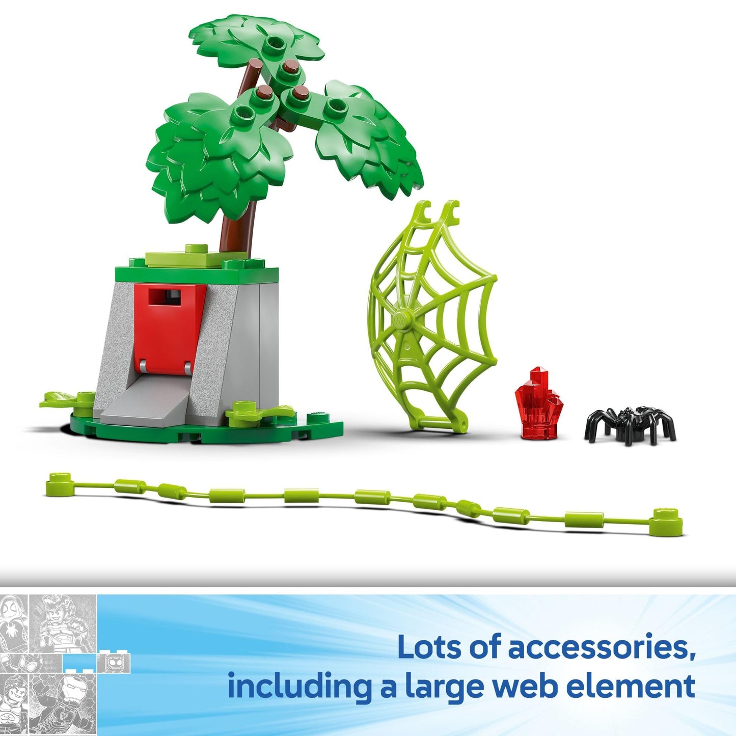LEGO Marvel Spidey and His Amazing Friends Spin and Electro Dinosaur Vehicle Chase - Car and Motorcycle Preschool Building Toy for Kids, Boys and Girls, Ages 4+ - Gift Idea for Birthdays - 11198 LEGO