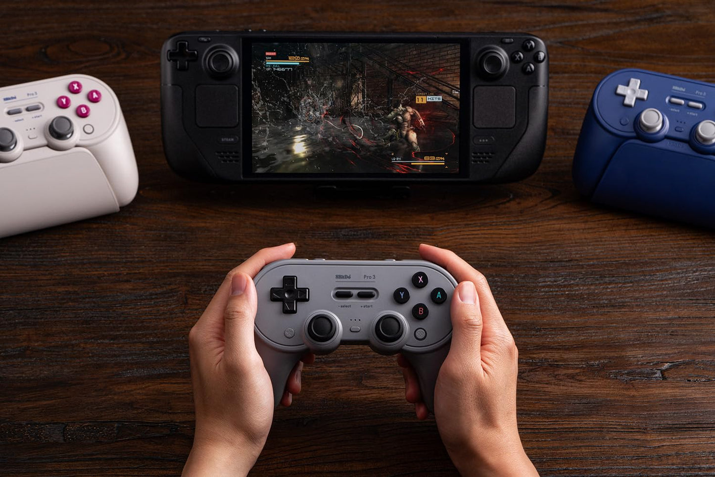8BitDo Pro 3 Bluetooth Controller for Switch/Switch 2 – TMR Joysticks, Swappable ABXY Buttons, Pro Back Buttons, Charging Dock, Hall Effect Triggers, for Windows, Apple, SteamOS, Android - Gray 🍁 All In One Marketplace Canada