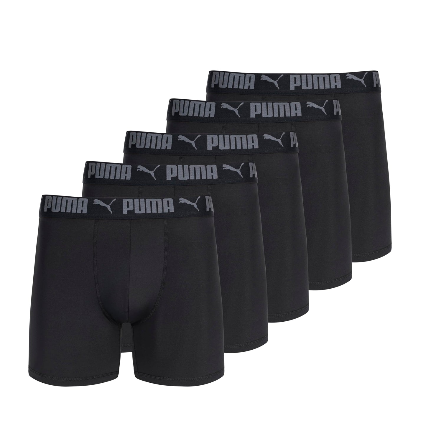 Puma Men's 5 Pack Performance Boxer Briefs, Black, Small 🍁 All In One Marketplace Canada