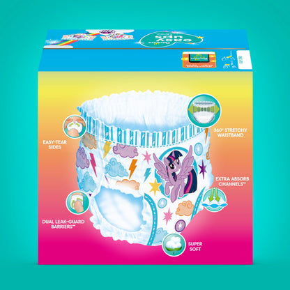 Pampers Easy Ups Training Underwear Girls Size 6 4T5T, 86 Count