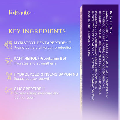 Premium Eyelash Serum and Eyebrow Enhancer by VieBeauti, Lash boost Serum for Fuller and Thicker Lashes & Brows (3ML) - Available at All In One Marketplace Canada