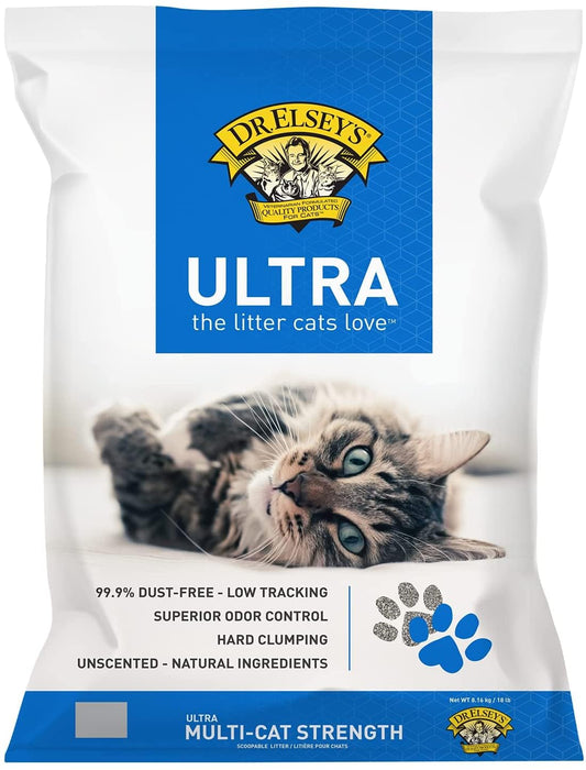Dr. Elsey's Precious Cat Ultra Cat Litter, 18 lb, Multi-Colored