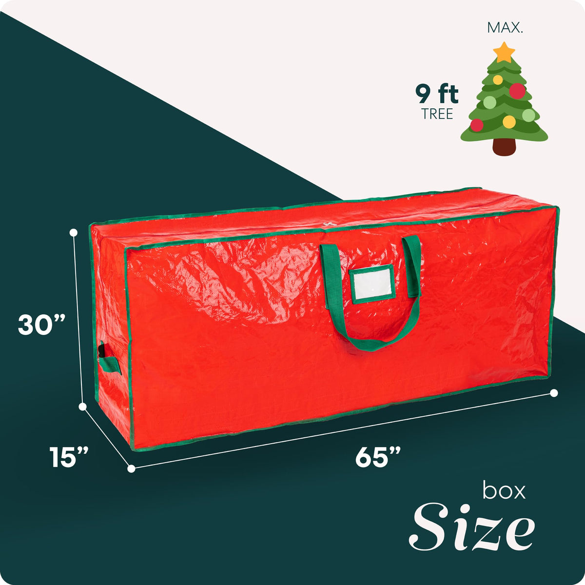 Handy Laundry Christmas Tree Storage Bag – 9 Ft, Heavy Duty, Red 🍁 All In One Marketplace Canada