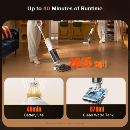roborock F25 GT Wet Dry Vacuum Cleaner, Cordless Vacuum Mop Combo, 20000Pa