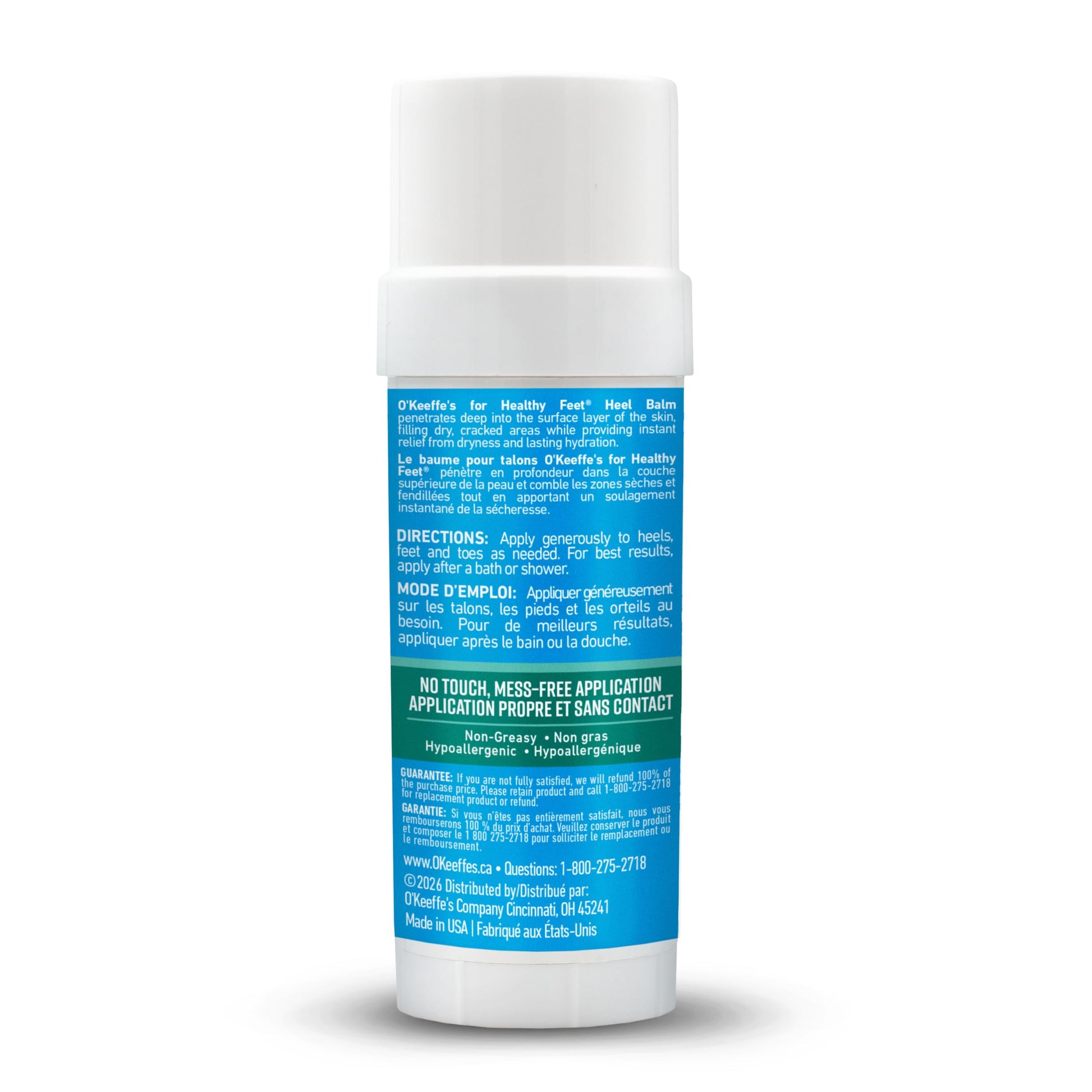 O'Keeffe's Healthy Feet Heel Balm Stick for Dry Cracked Feet & Heels O'Keeffe's