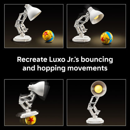 LEGO Ideas Disney Pixar Luxo Jr. - Room Decor and Building Set for Adults - Office and Desk Decor for Women and Men, Ages 18+ - Brick-Built Lamp DIY Kit - Collectible Gift Idea for Movie Fans - 21357 LEGO