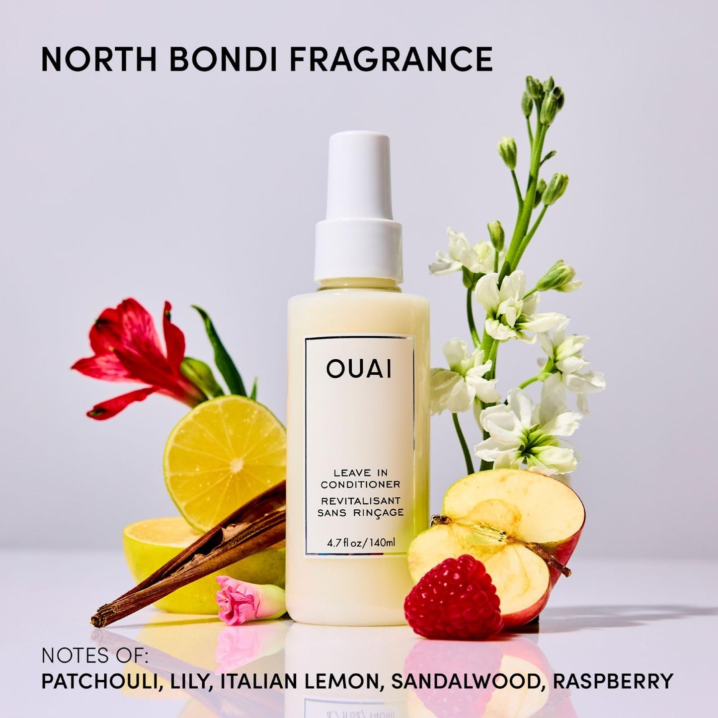 OUAI Leave In Conditioner & Heat Protectant for Hair - Prep Hair for Styling or Use as Detangling Spray to Fight Frizz & Flyaways - No Parabens, Sulfates or Phthalates (1.5 oz) 🍁 All In One Marketplace Canada