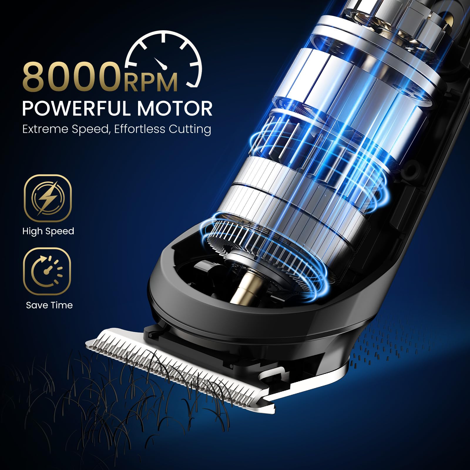 Ufree 3-in-1 Beard Trimmer for Men, Waterproof Electric Razor Shaver for Facial Hair, Rechargeable Hair Trimmer Clippers Grooming Kit, Gifts for Husband Father - Available at All In One Marketplace Canada