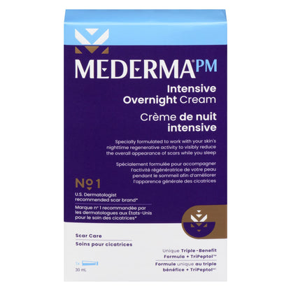 Mederma PM Intensive Overnight Scar Cream | Reduces the appearance of Old & New scars while you sleep, 30 ml - Available at All In One Marketplace Canada