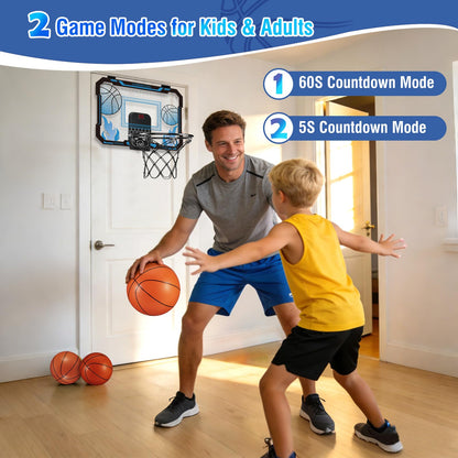 Indoor Basketball Hoop for Kids with Scoreboard Over the Door Basketball Hoop with 3 Balls Basketball Toys Gifts for 5 6 7 8 9 10 11 Years Old Boys Girls Mini Hoop for Bedroom and Birthday/Christmas 🍁 All In One Marketplace Canada