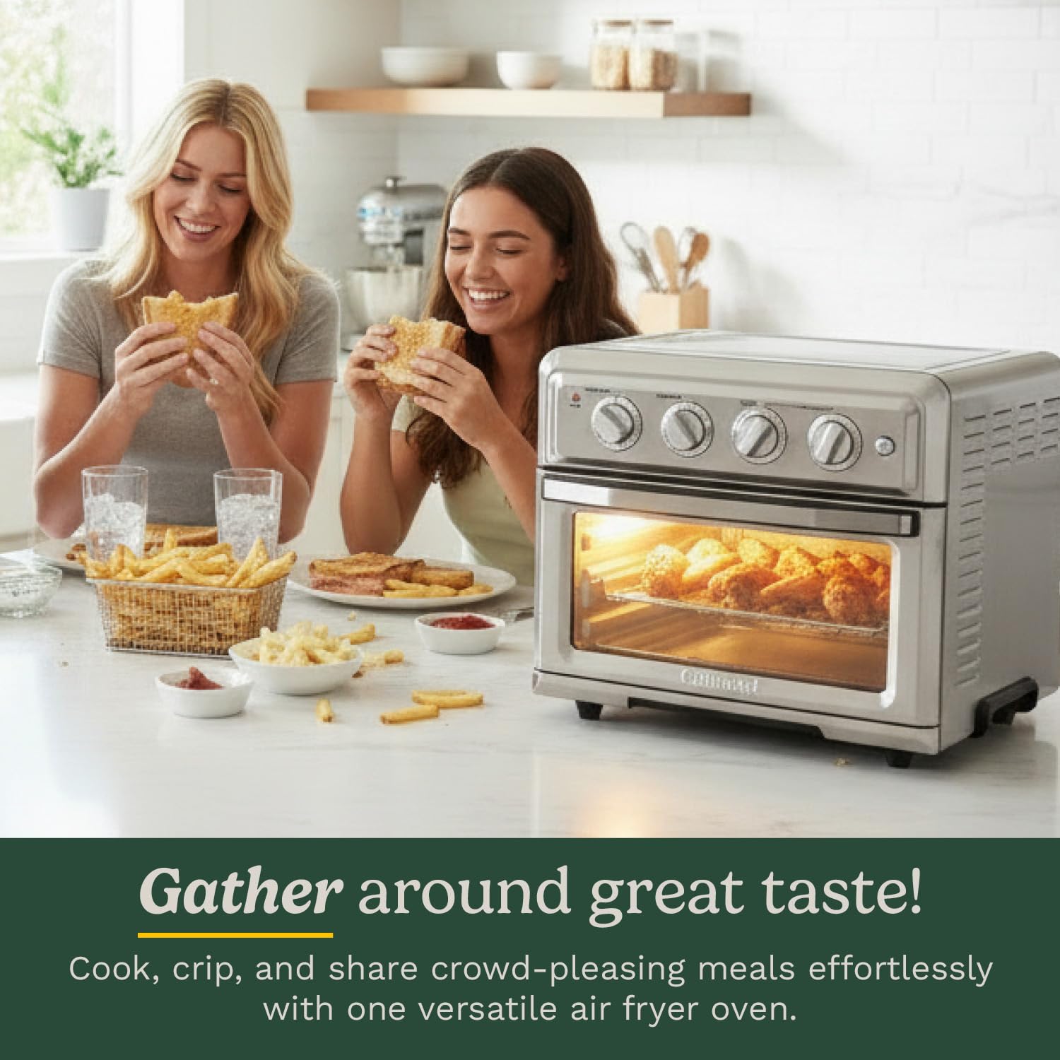 Cuisinart Air Fryer + Convection Toaster Oven, Stainless Steel (TOA-60C) Cuisinart