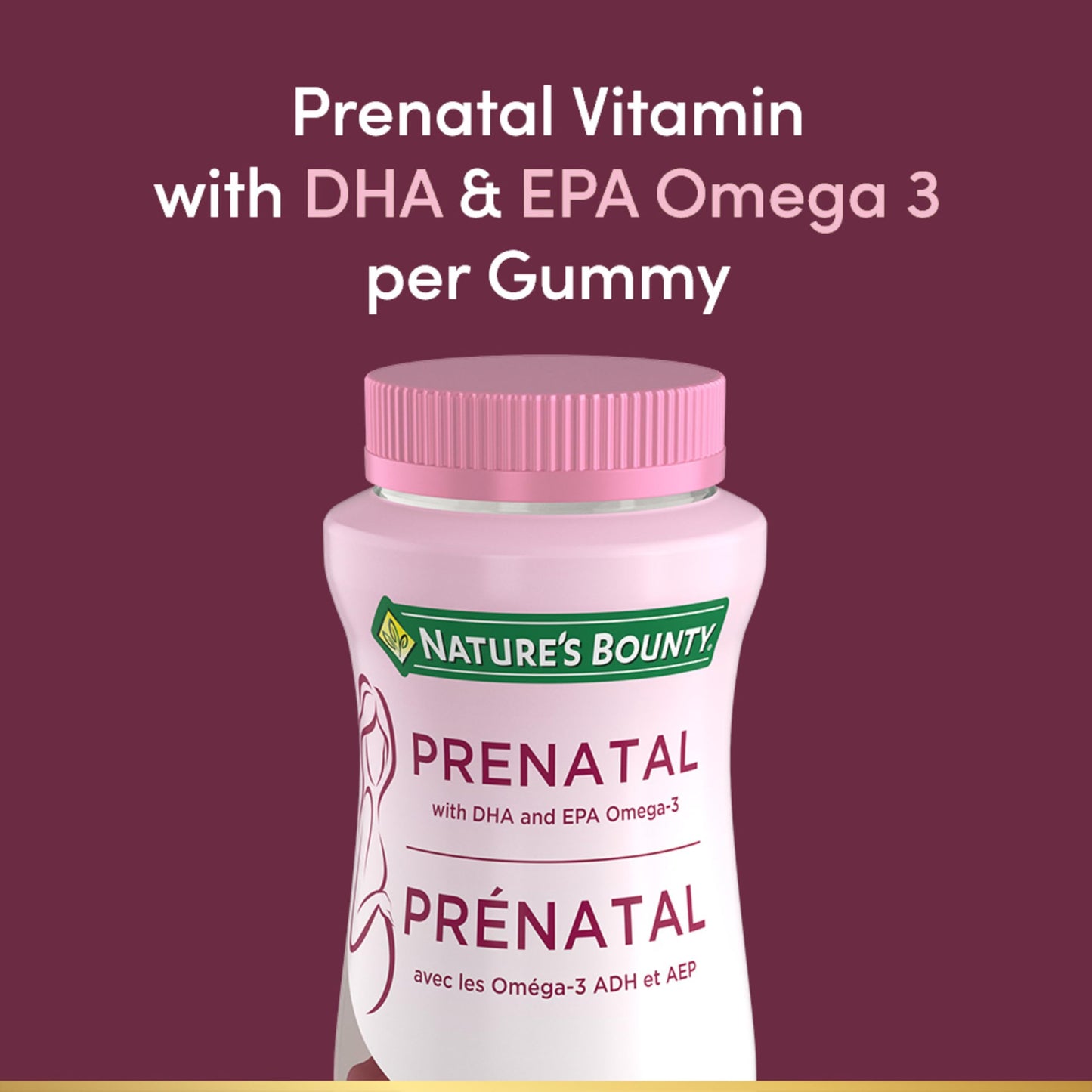 NATURE'S BOUNTY Prenatal With DHA & EPA Omega-3, Helps Reduce Risk Of Neural Tube Defects, 270 g - Available at All In One Marketplace Canada