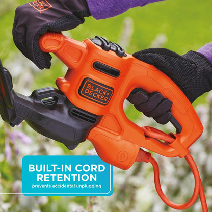 BLACK+DECKER Electric Hedge Trimmer, 16-Inch (BEHT100)