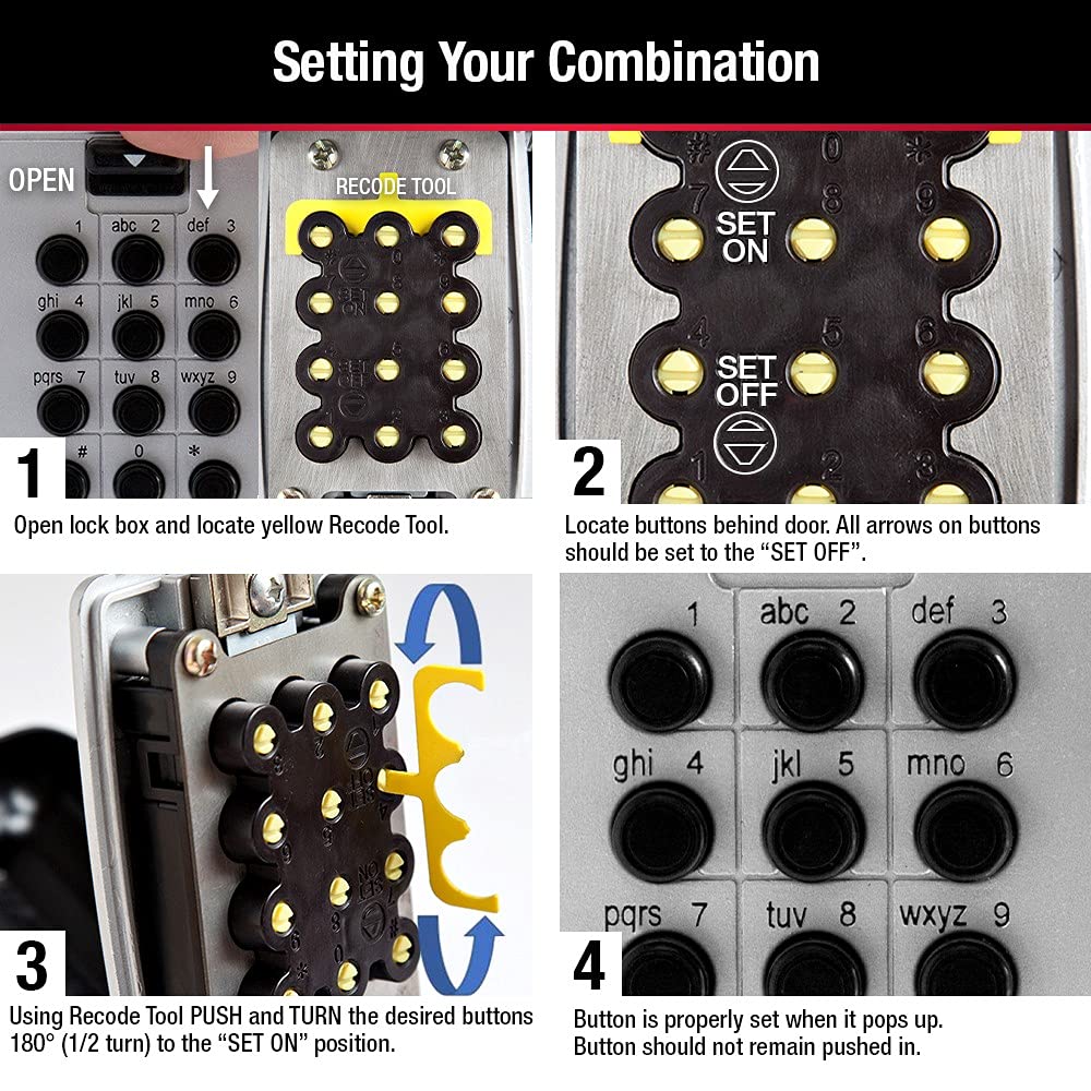 Master Lock 5422D Push Button Portable Key Safe Master Lock