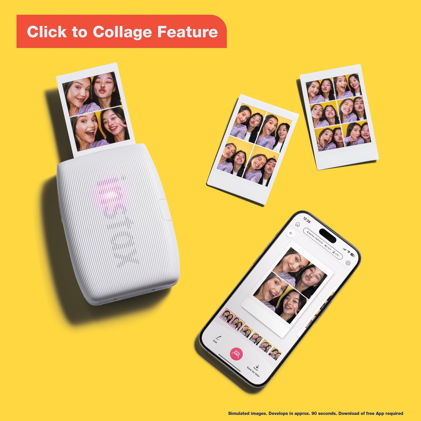 Fujifilm Instax Mini Link 3 Smartphone Printer - Clay White 🍁 All In One Marketplace Canada