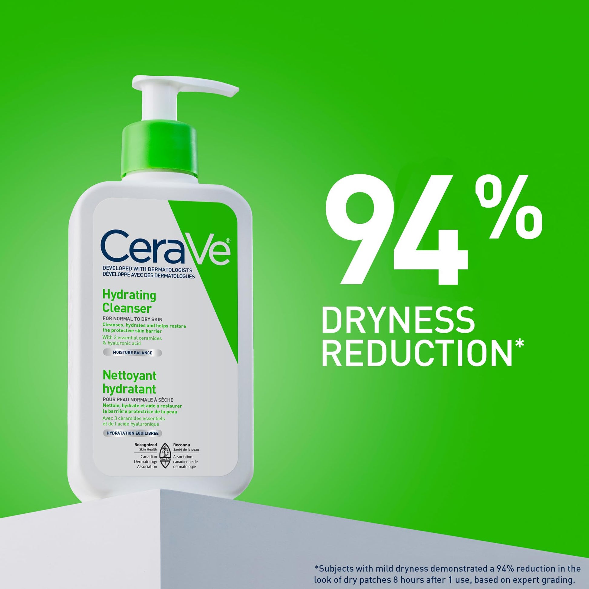 CeraVe Hydrating Face Wash, Daily, Gentle Moisturizing Non-Foaming Facial Cleanser for Men & Women with Hyaluronic Acid, Ceramides, Glycerin. Suitable for Dry & Sensitive Skin, Fragrance-Free, 473ML