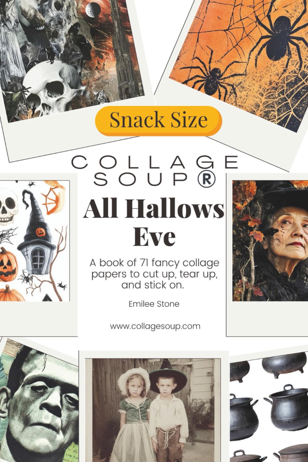 Collage Soup - All Hallows Eve – Une approche mystérieuse et féminine de la saison effrayante : du matériel d'Halloween à découper, déchirer et coller pour vos collages, techniques mixtes, créations artistiques et journaling