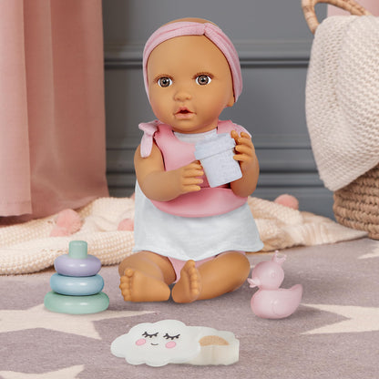 LullaBaby Baby Doll Accessories Meal Time and Changing Set, 19 Pc LullaBaby