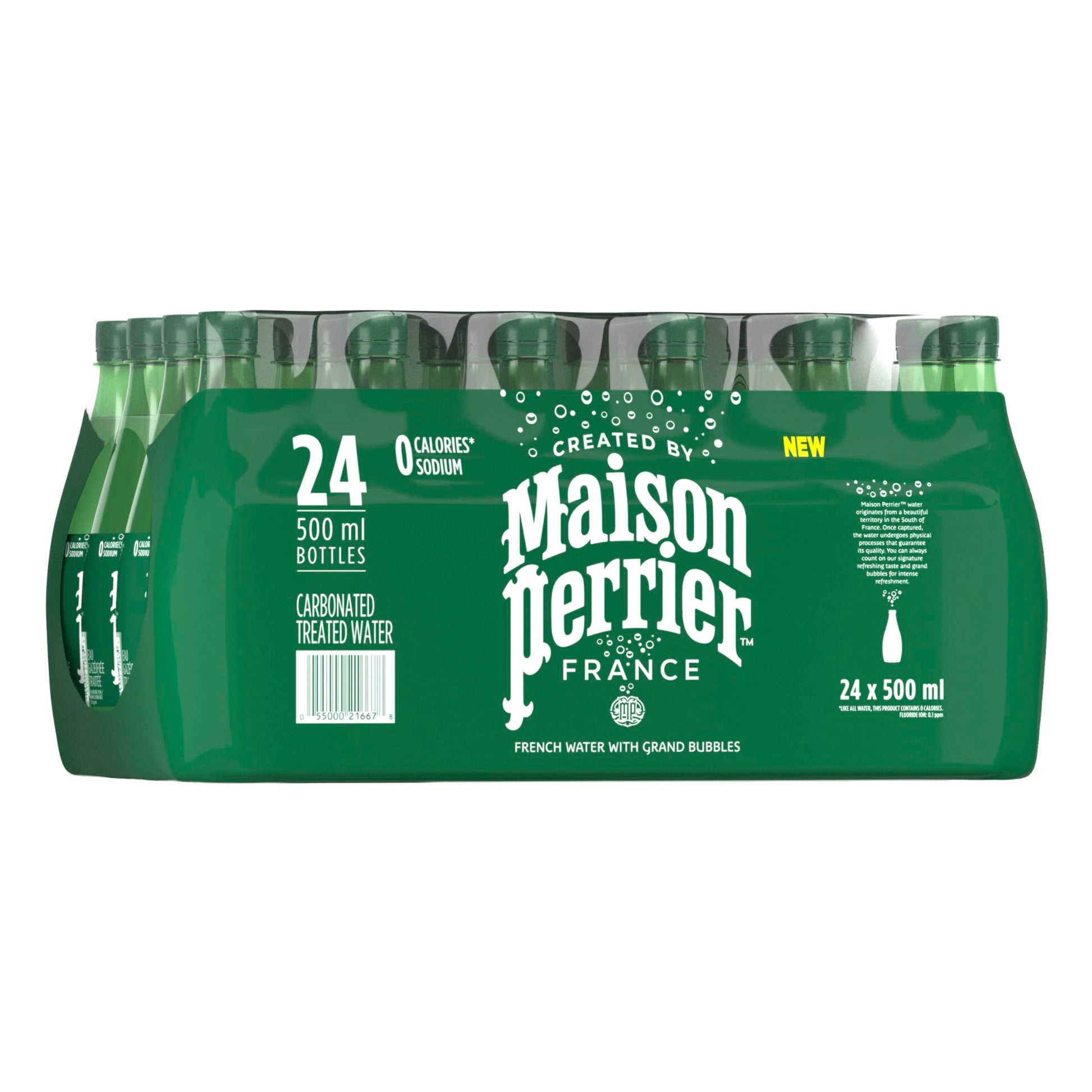 Maison Perrier Unflavoured Carbonated Water, 24 Bottles, 500 ml Maison Perrier
