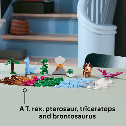 LEGO Classic Creative Dinosaurs Toy - Building Blocks Toy for Kids, Boys and Girls, Ages 5+ - Learning and Educational Toy for Preschool - Gift Idea for Birthdays - 11041