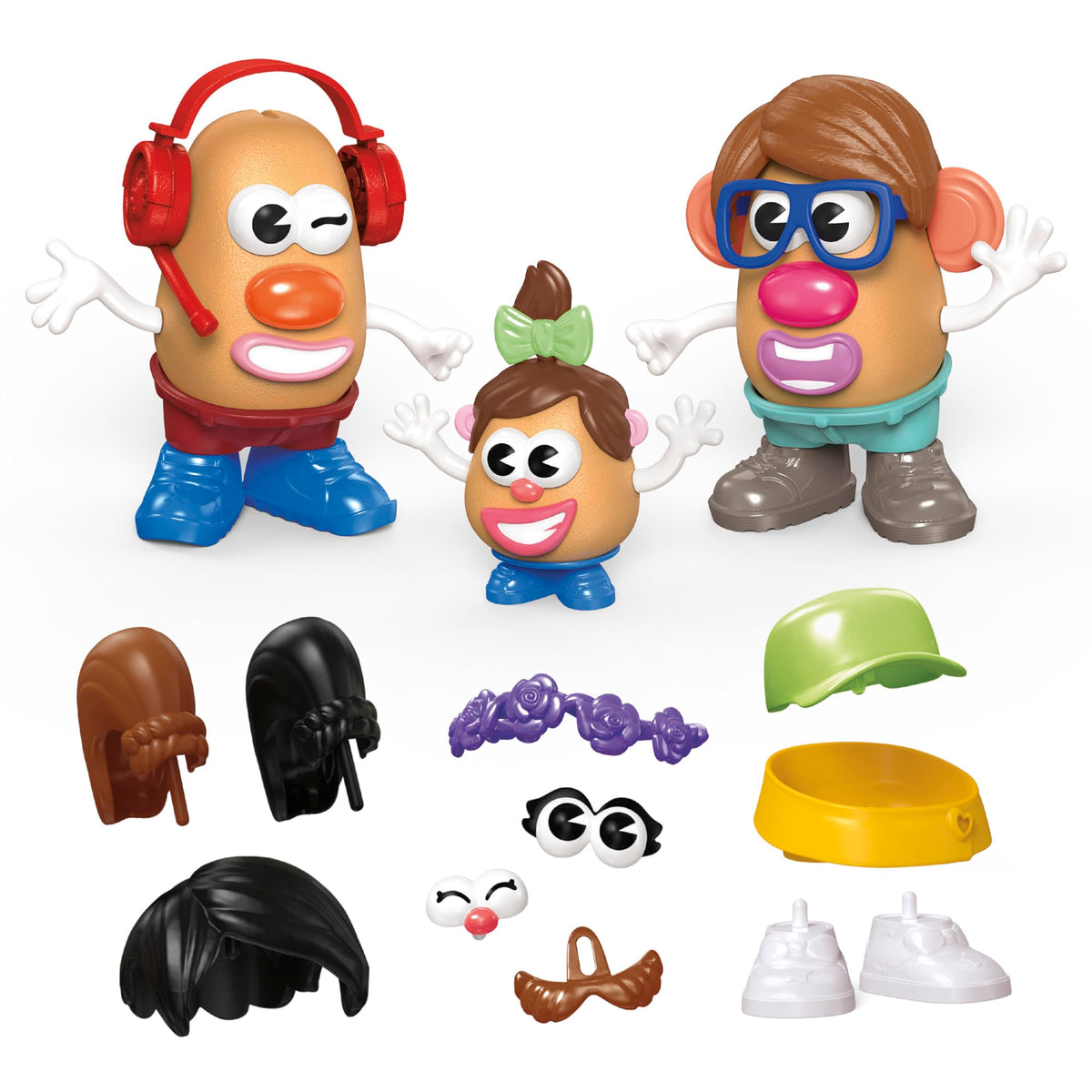 Potato Head Create Your Potato Head Family Set with 44 Parts and Pieces, Creative Toddler and Preschool Toys for 2 Year Old Girls and Boys and Up