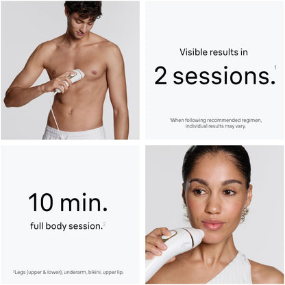 Braun Silk-Expert Pro 5 IPL PL5157 at Home Laser Hair Removal for Women and Men with Premium Pouch, Venus Razor, 2 Heads