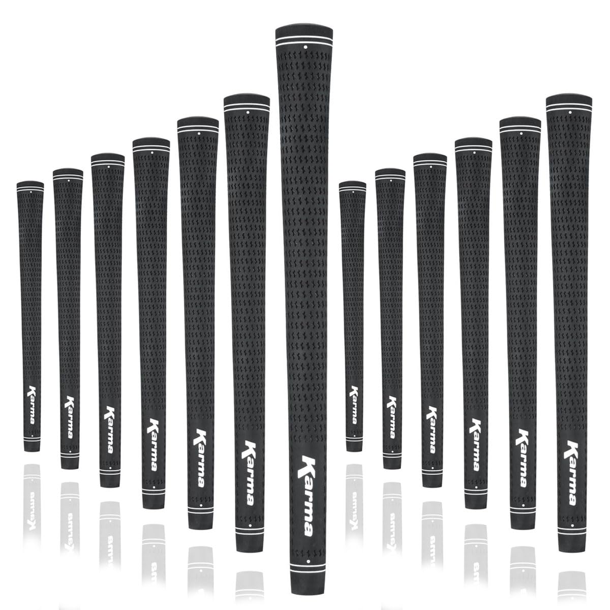 Karma Black Velvet Midsize 13 Piece Golf Grip Bundle