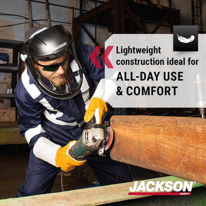 Jackson Safety Maxview Face Shield, Uncoated Clear Tint, for Work CSA Z94.3