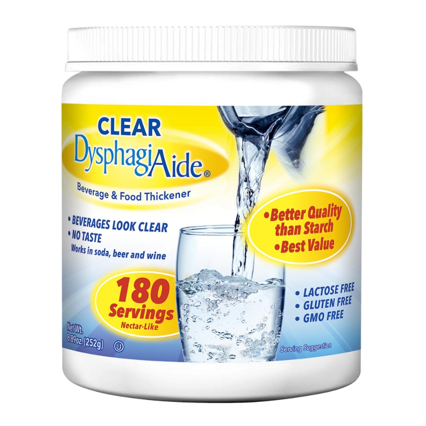 Clear Xanthan Gum Thickener Powder, 180 Servings (8.89 oz) – IDDSI Levels 1-4