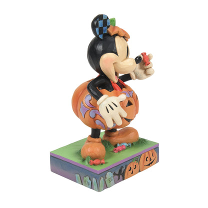 Figurine Enesco Disney Traditions par Jim Shore, Mickey Mouse en costume de citrouille pour Halloween, 15,5 cm, multicolore