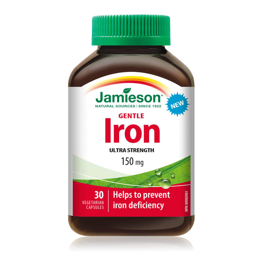 Jamieson Gentle Iron Ultra Strength, Off-white, 30 Count (Pack of 1)