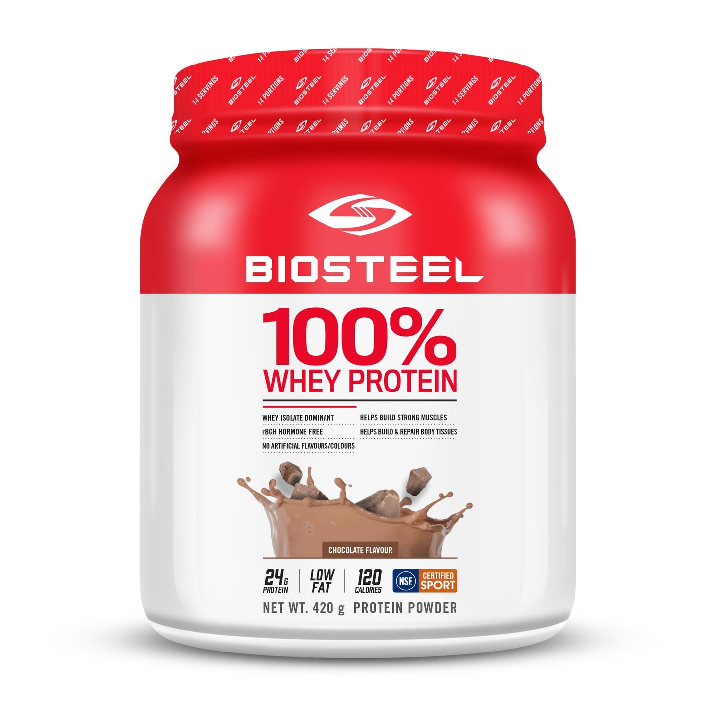 BioSteel 100% Whey Protein Powder, rBGH Hormone Free and Non-GMO Post Workout Formula, Chocolate, 14 Servings BioSteel Sports