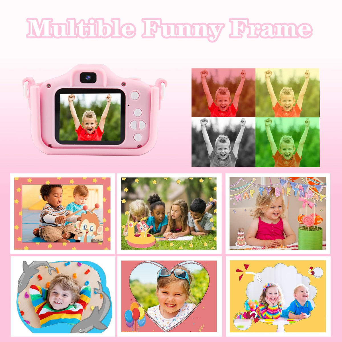 Kids Digital Zoom Camera for 3-12 Year Old Girls/Boys - Selfie Camera With Video, 32GB TF Card - Christmas Birthday Festival Gift 🍁 All In One Marketplace Canada