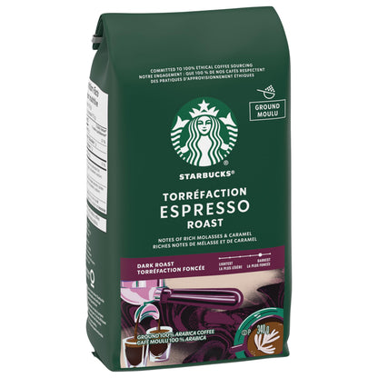 Starbucks Espresso Roast Ground Coffee 340g - 6 Pack Dark Roast