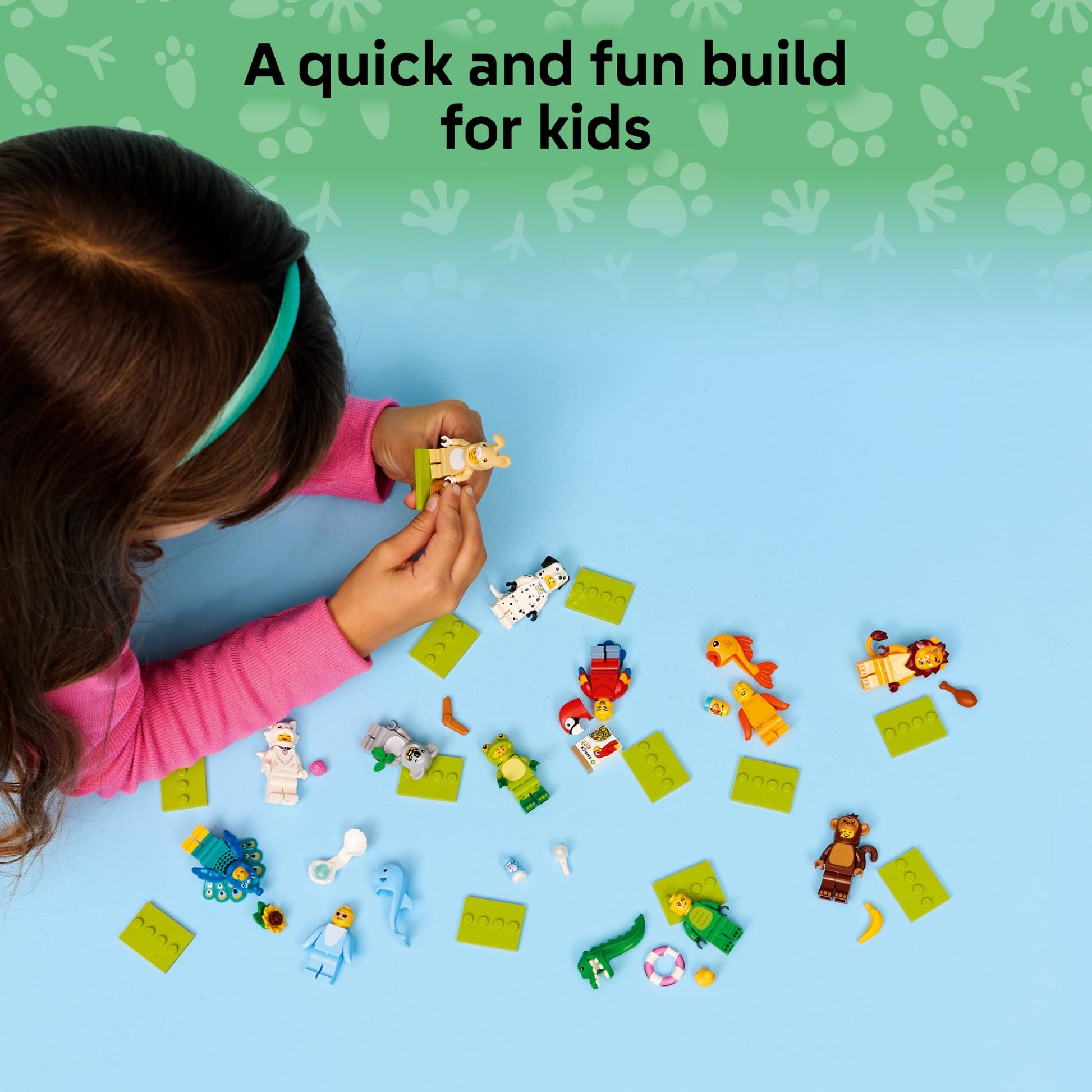 LEGO Minifigures Animal Series 28 6 Pack - Kids Toys in Sealed Mystery Boxes - Animal Themed Figures to Collect - Birthday Party Favors & Gift Idea for Boys & Girls, Ages 5+ - 66813 LEGO