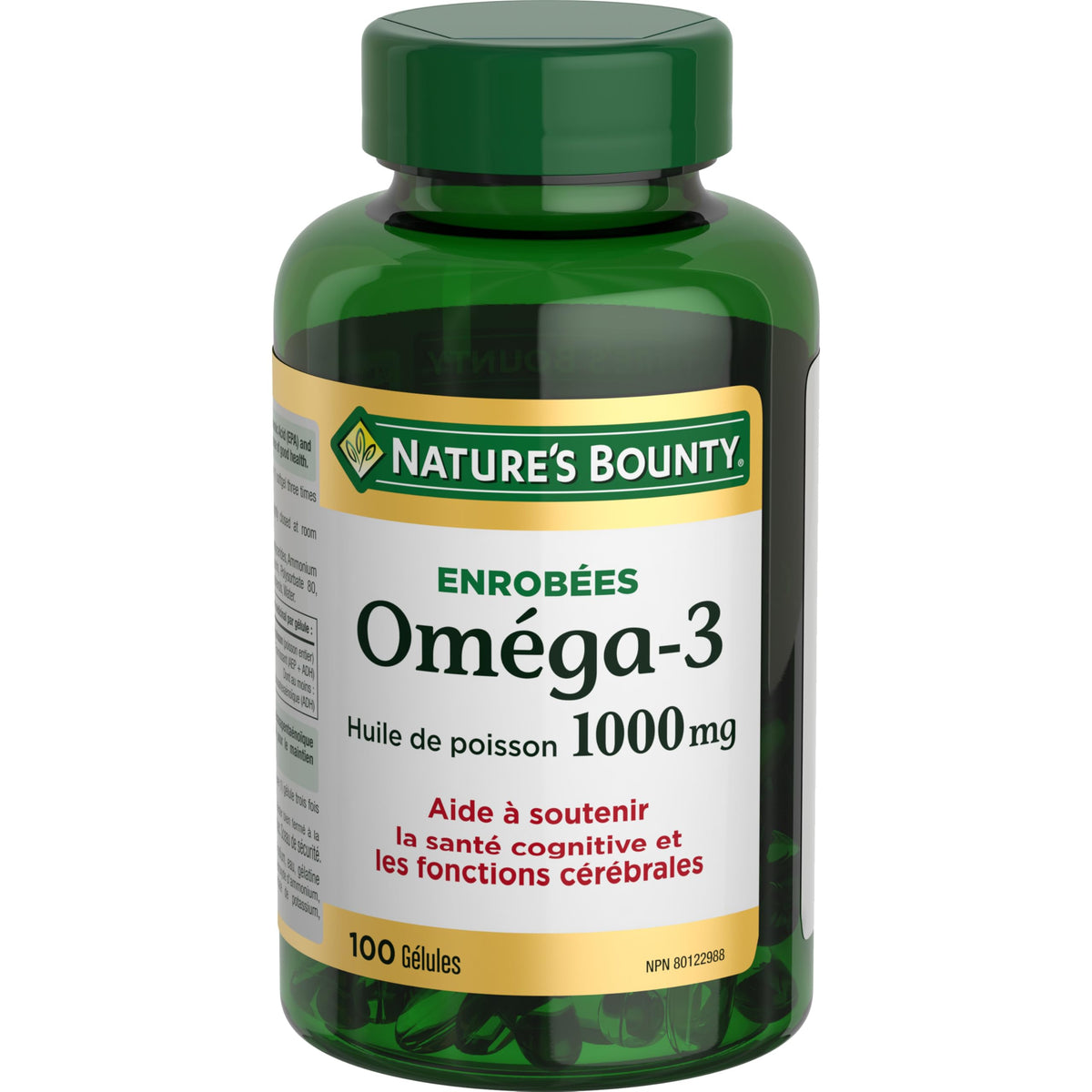 NATURE'S BOUNTY Omega-3 Fish Oil, 1000 mg, 100 Softgels