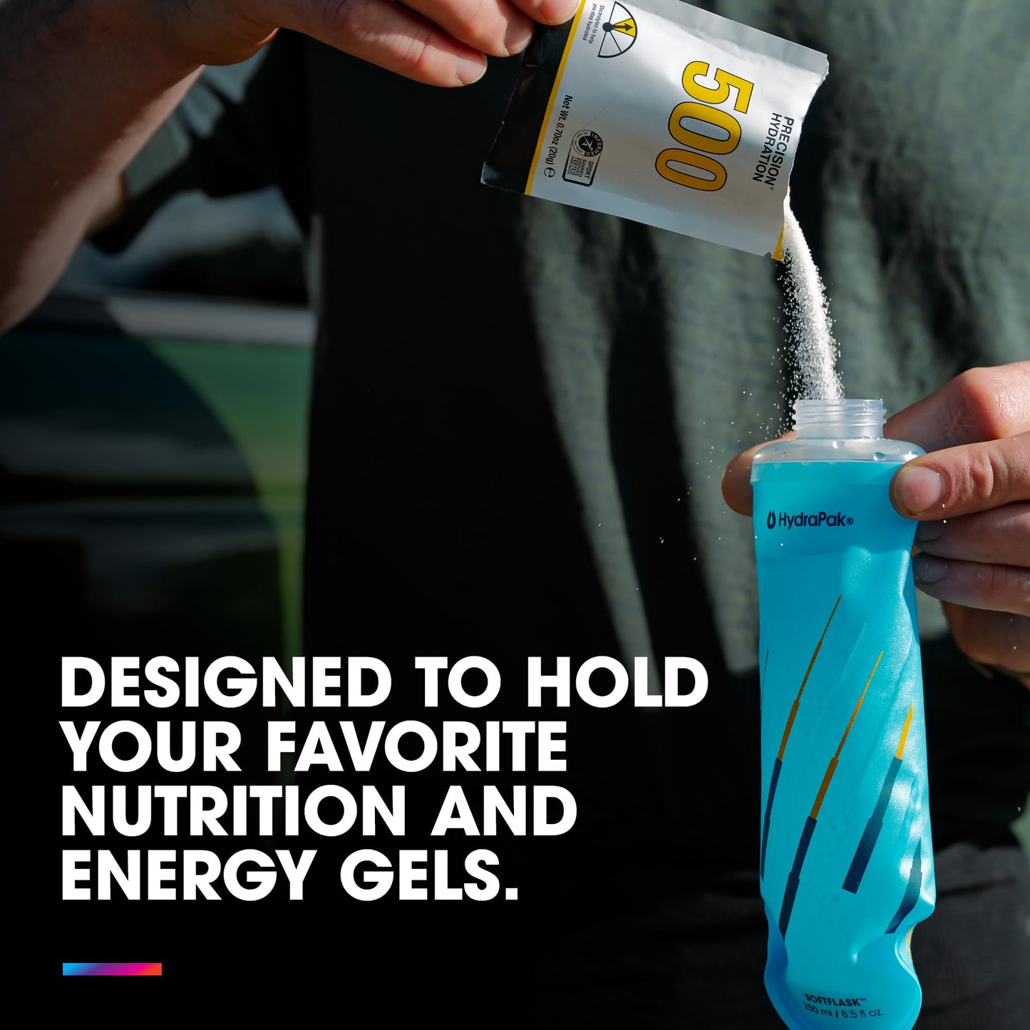 HydraPak SoftFlask Collapsible Nutrition Flask 2-Pack (150ml, Malibu) 🍁 All In One Marketplace Canada