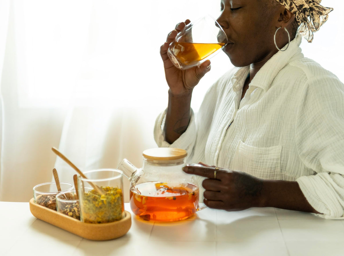JusTea PEPPERMINT GARDEN Loose Leaf Herbal Tea, 40+ Cups Tin with Spoon 🍁 All In One Marketplace Canada