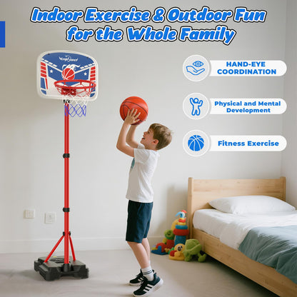 EagleStone Kids Basketball Hoop with Stand Adjustable Height Indoor Outdoor 🍁 All In One Marketplace Canada
