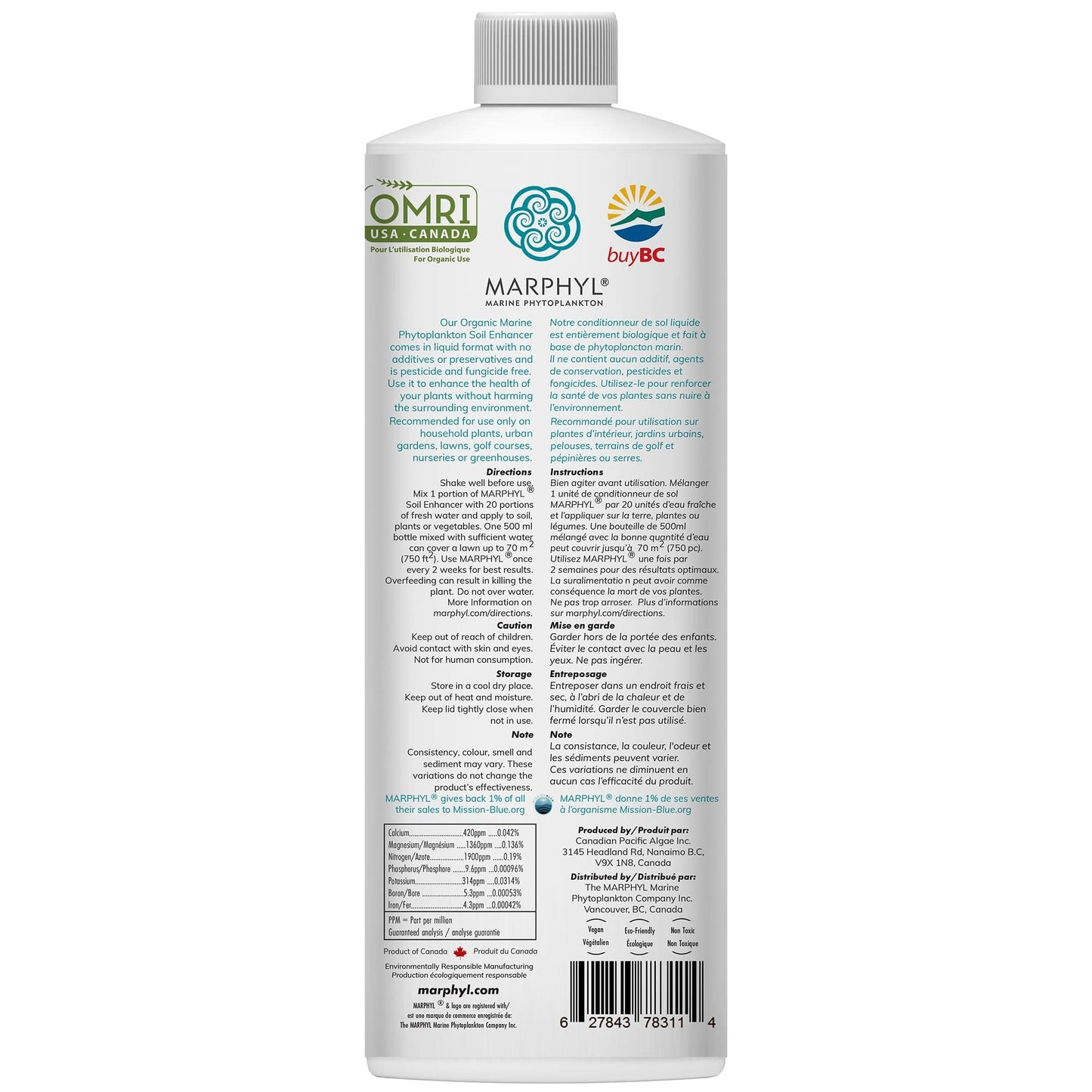MARPHYL All-Purpose Plant Food – Organic Nutrient-Rich Fertilizer & Soil Enhancer for Indoor & Outdoor Flowers, Vegetables, Succulents, Bamboo & Hydroponics